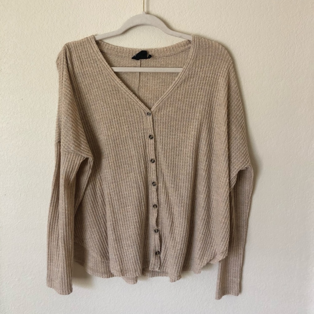 Urban Outfitters Out From Under Waffle Knit Top